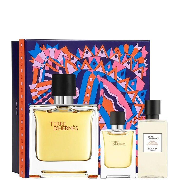 Hermes Terre D'Hermes Set (Apa de parfum 75ml + Apa de parfum 12.5ml + Lotiune aftershave 40ml)