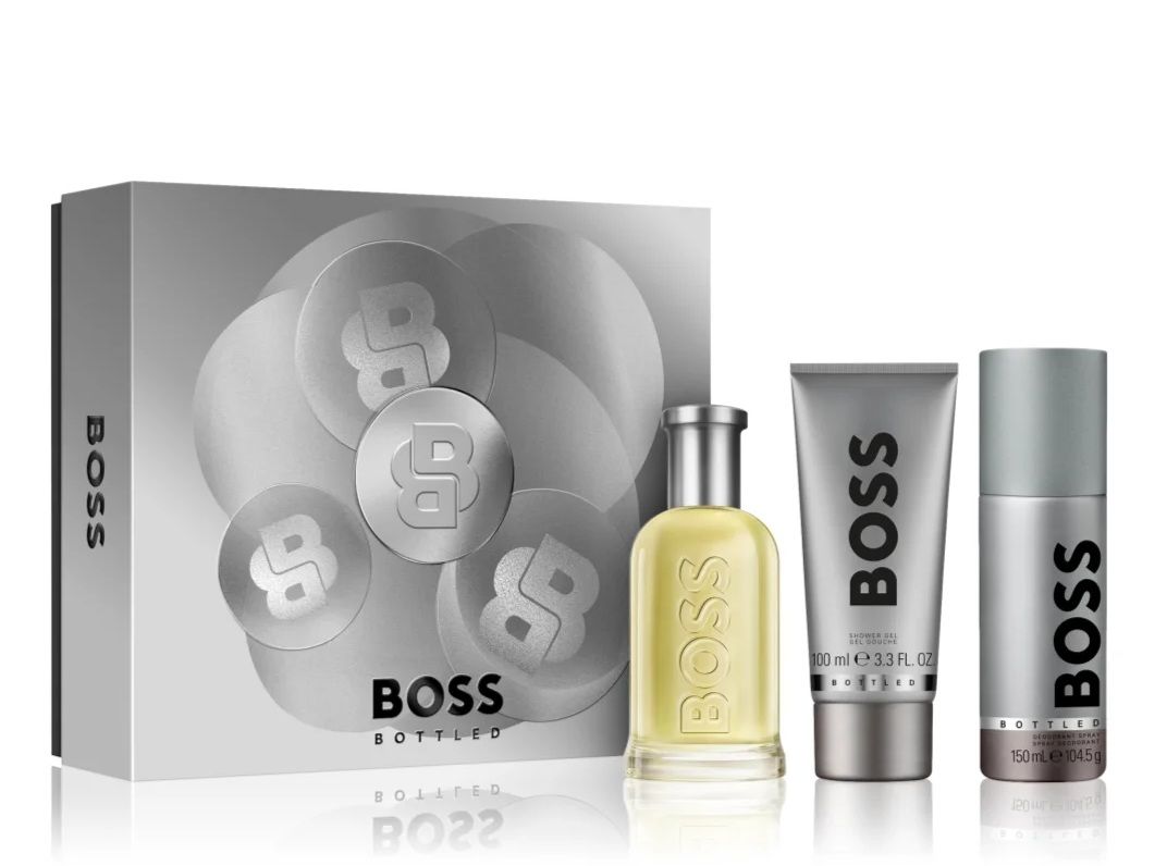 Hugo Boss Boss Bottled Set (Apa de toaleta 100ml + Deodorant Spray 150ml + Gel de dus 100ml)