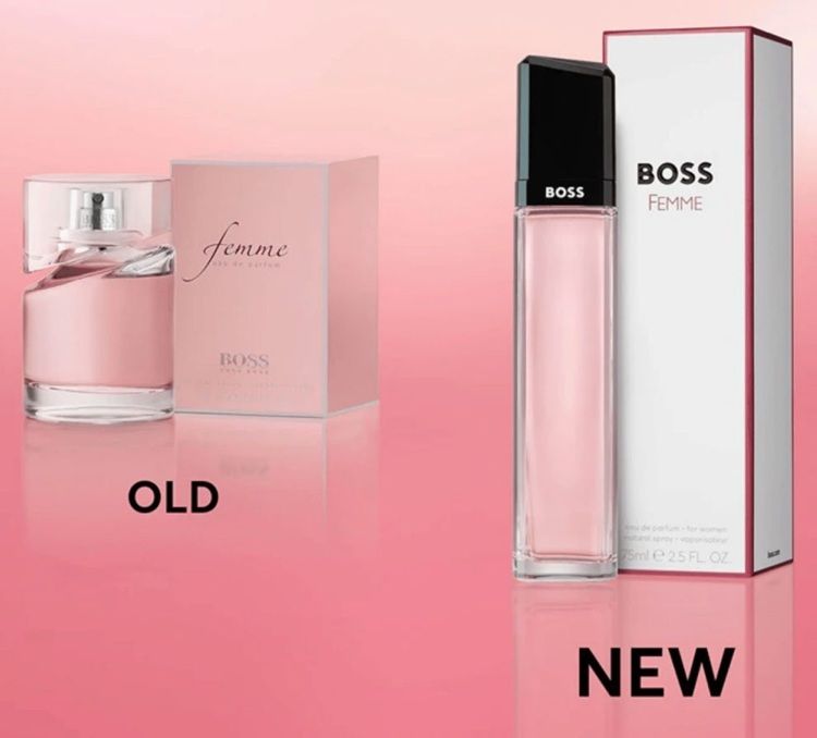 Hugo Boss Femme Apa de parfum sticla veche si sticla noua