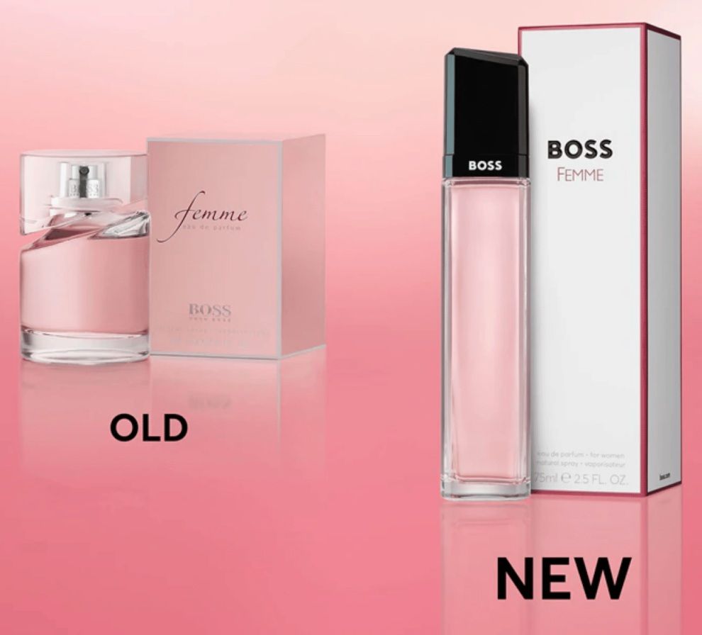 Hugo Boss Femme Sticla veche si sticla noua