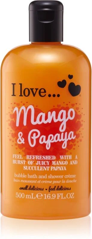 I Love Gel de Dus Crema Mango&Papaya 500 ml