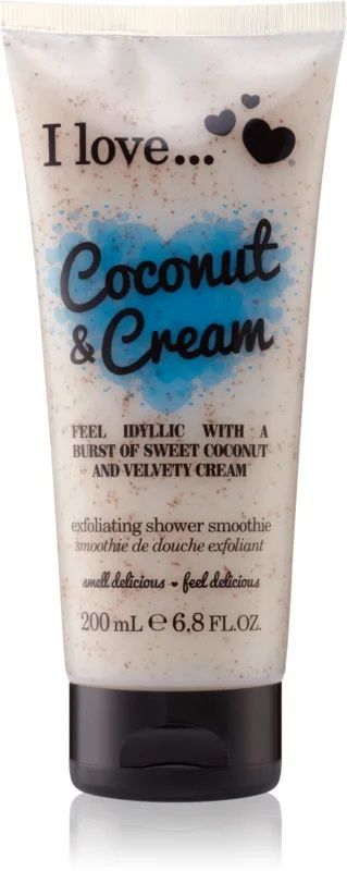 I Love Gel de Dus Exfoliant Coconut&Cream 200 ml