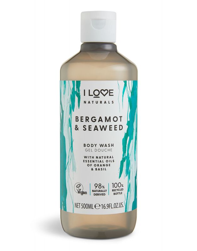 I Love Naturals Gel de Dus Bergamot&Seaweed 500ml