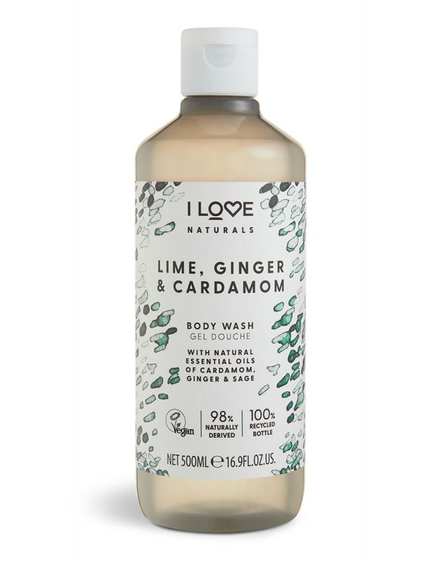 I Love Naturals Gel de Dus Lime, Ginger&Cardamon 500ml