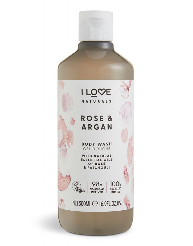 I Love Naturals Gel de Dus Rose&Argan 500ml