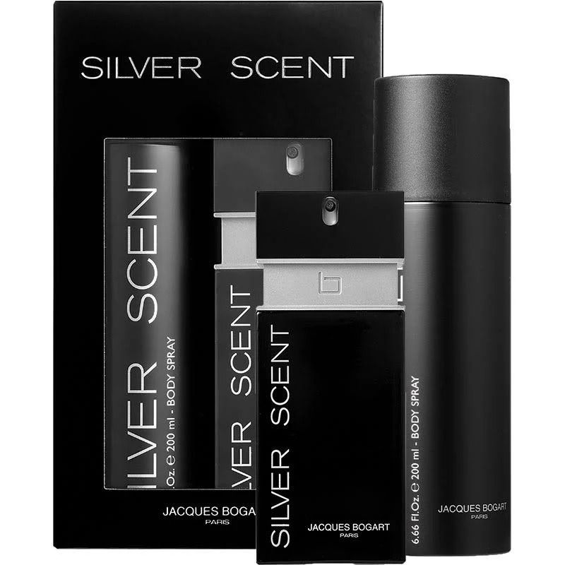 Jacques Bogart Silver Scent Set (Apa de toaleta 100ml + Deodorant Spray 200ml)