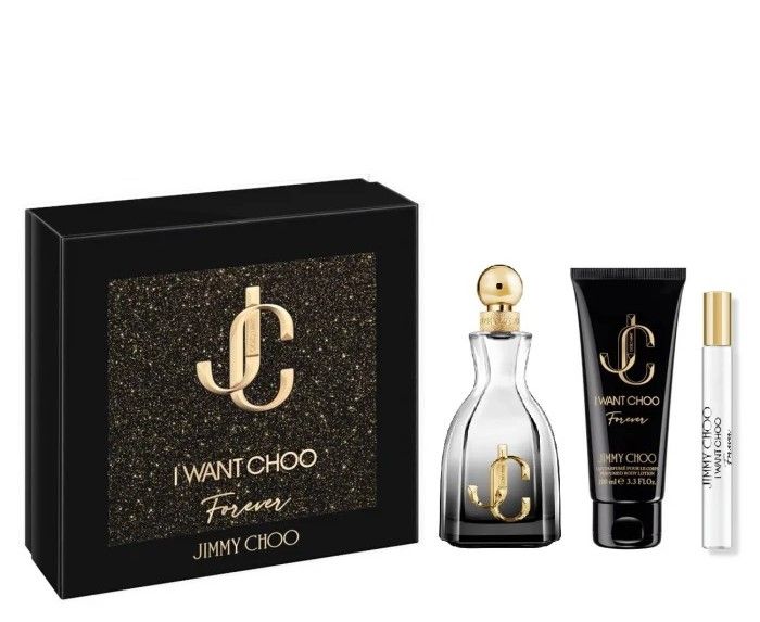 Jimmy Choo I Want Choo Forever Set (Apa de parfum 100ml + Apa de parfum 7.5ml + Lotiune de Corp 100ml)