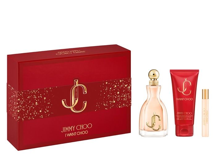 Jimmy Choo I Want Choo Set (Apa de parfum 100ml + Apa de parfum 7.5ml + Lotiune de corp 100ml)