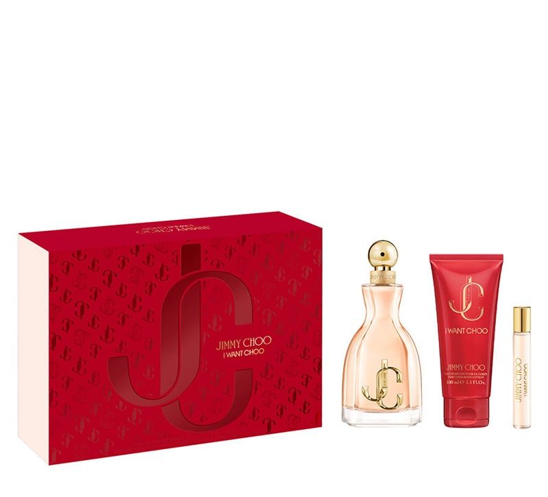 Jimmy Choo I Want Choo Set (Apa de parfum 100ml + Apa de parfum 7.5ml + Lotiune de corp 100ml)