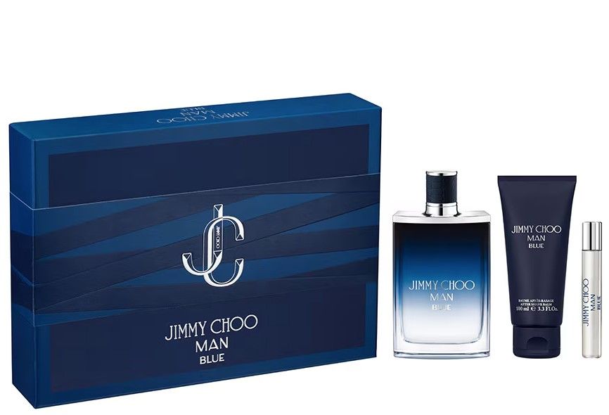 Jimmy Choo Man Blue Set (Apa de toaleta 100ml + Apa de toaleta 7.5ml + Gel de dus 100ml)