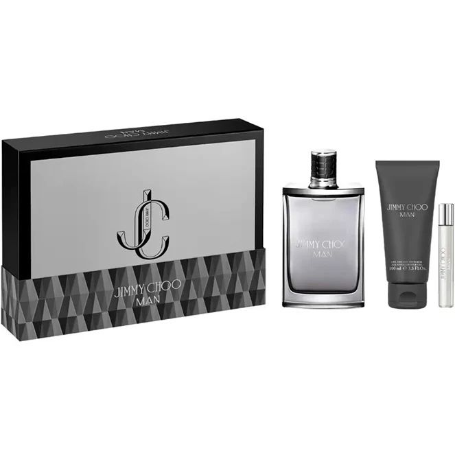 Jimmy Choo Man Set (Apa de toaleta 100ml + Apa de toaleta 7.5ml + Gel de dus 100ml)