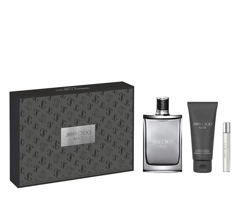 Jimmy Choo Man Set (Apa de toaleta 100ml + Apa de toaleta 7.5ml + Gel de dus 100ml)