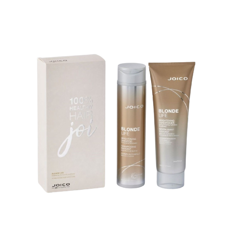 Joico Blonde Life Brightening Set pentru Parul Blond ( Sampon 300ml + Balsam 250ml