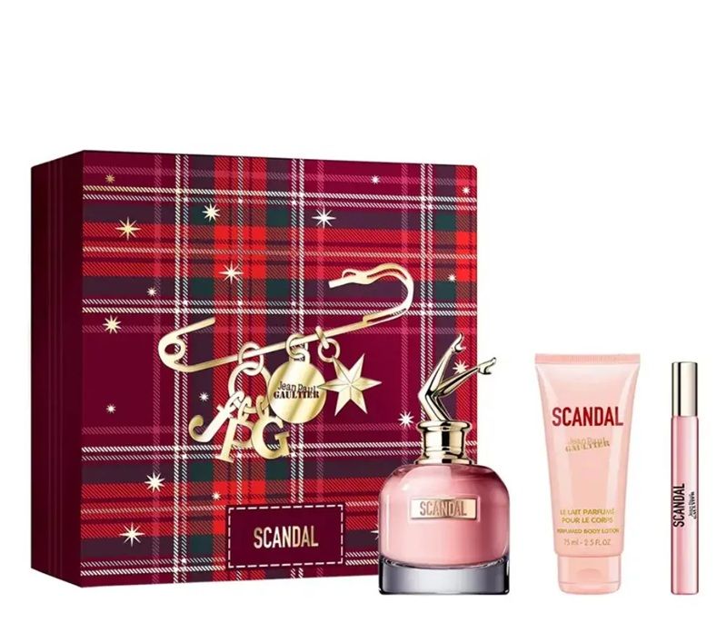 JPG Scandal Set (Apa de parfum 80ml + Apa de parfum 10ml + Lotiune de corp 75ml)