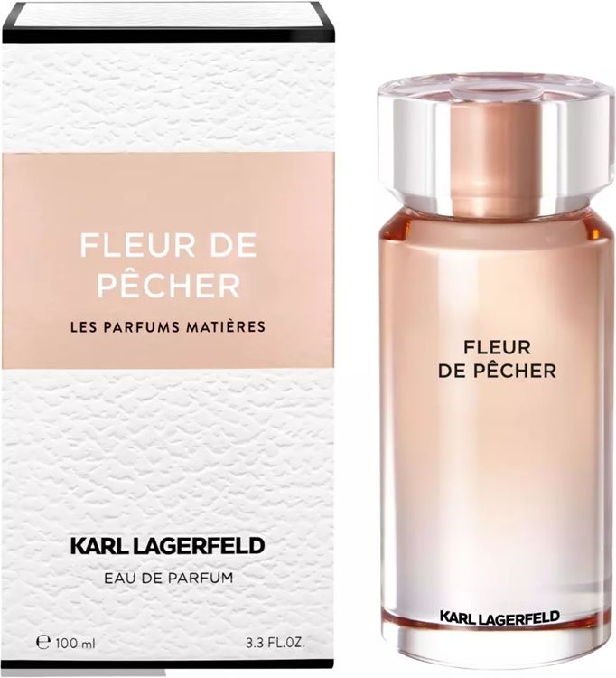 Karl Lagerfeld Fleur De Pecher Apa de parfum pentru femei 100ml ambalaj