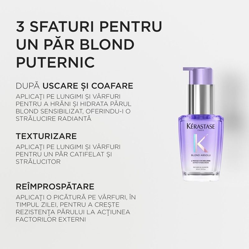 Kerastase Blond Absolu L'Huile Cicagloss Ulei pentru par blond 30ml
