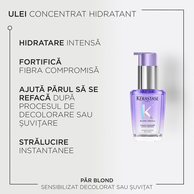 Kerastase Blond Absolu L'Huile Cicagloss Ulei pentru par blond 30ml