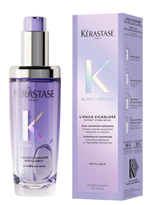 Kerastase Blond Absolu L'Huile Cicagloss Ulei reincarcabil pentru par blond 75ml