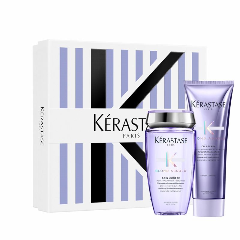 Kerastase Blond Absolu Set pentru Par Blond (Sampon Bain Lumiere 250ml + Balsam Cicaflash 200ml)