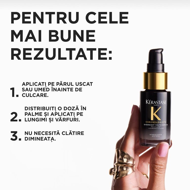 Kerastase Chronologiste Overnight Youth Serum mod de utilizare