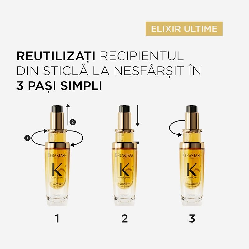 Kerastase Elixir Ultime Huile Originale proces reincarcare
