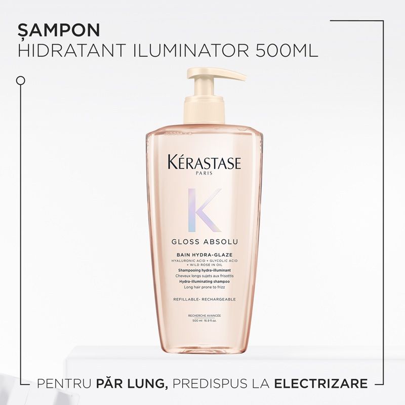 Kerastase Gloss Absolu Bain Hydra-Glaze Sampon stralucire pentru Par Lung 500ml