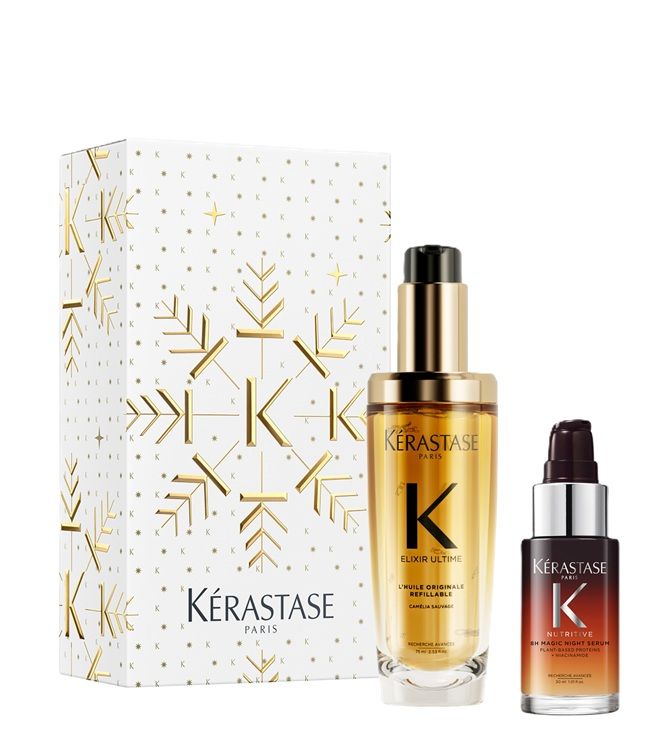 Kerastase Iconics Set (Ulei Elixir Ultime 75ml + Ser Nutritive 8H Magic Night Serum 30ml)
