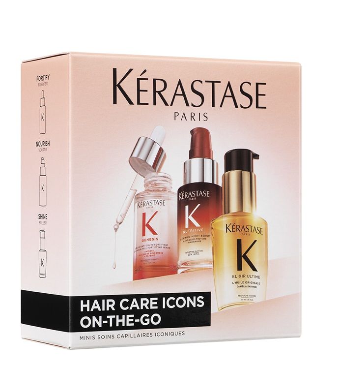 Kerastase Icons On The Go Set (Ser Genesis 30ml + Ser Nutritive 8h Night + Ulei Elixir Ultime 30ml)