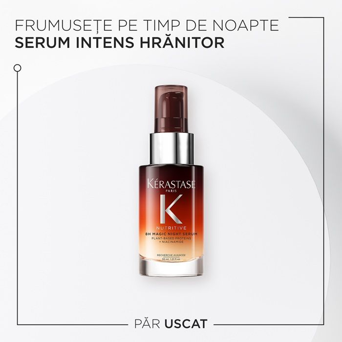 Kerastase Nutritive 8H Magic Night Serum Ser de Noapte pentru Par Uscat