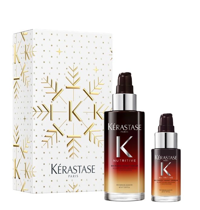 Kerastase Nutritive 8H Magic Night Set (Ser de noapte pentru par uscat 90ml + Ser mini 30ml)