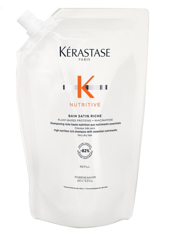 Kerastase Nutritive Bain Satin Riche Rezerva Sampon hidratant pentru Par foarte Uscat 500ml