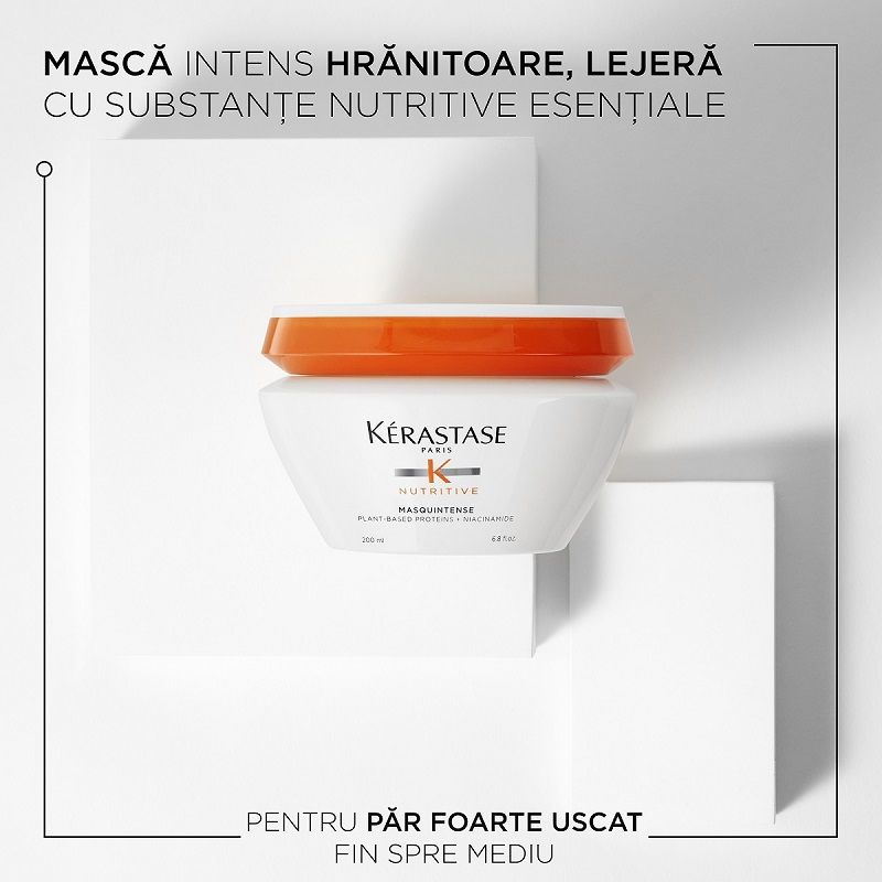 Kerastase Nutritive Masquintense Masca hidratanta pentru Par foarte Uscat, fin/mediu 200ml