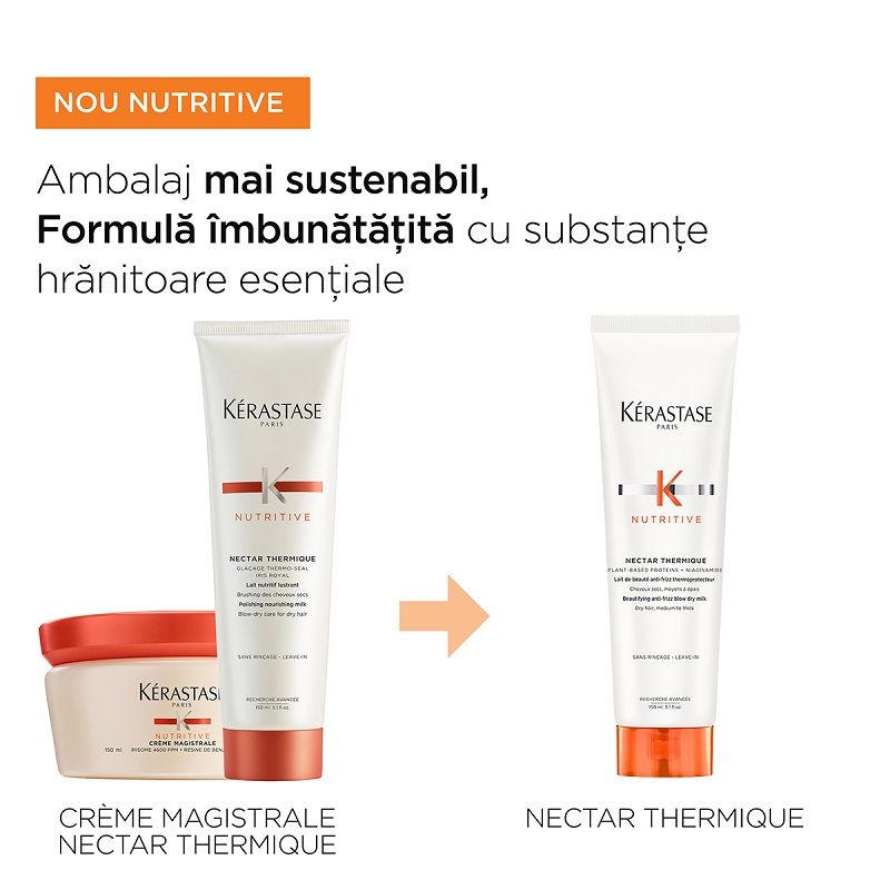 Kerastase Nutritive Nectar Thermique Protectie termica pentru Par Uscat, normalgros 150ml