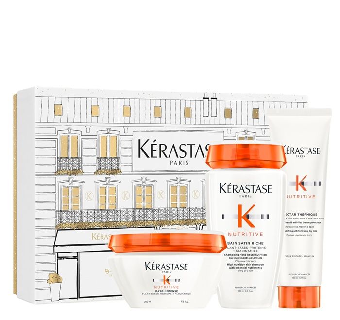 Kerastase Nutritive Set Par foarte Uscat (Sampon 250ml + Masca 200ml + Thermique 150ml)
