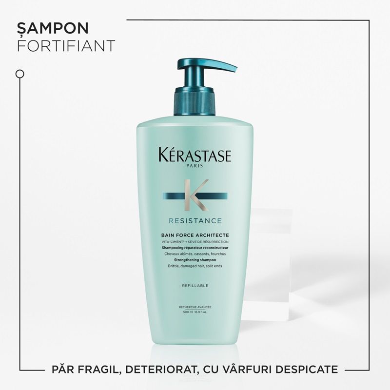 Kerastase Resistance Bain Force Architecte Sampon Par Deteriorat 500ml
