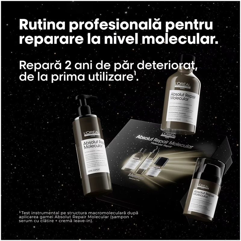 L’Oréal Professionnel Serie Expert Absolut Repair Molecular Set (Sampon 300ml+Ser 250ml + Leave-in 50ml)