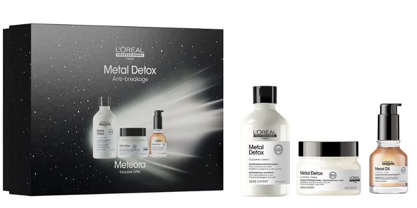 L’Oréal Professionnel Serie Expert Metal Detox Set (Sampon 300ml + Masca 250ml + Ulei 50ml)
