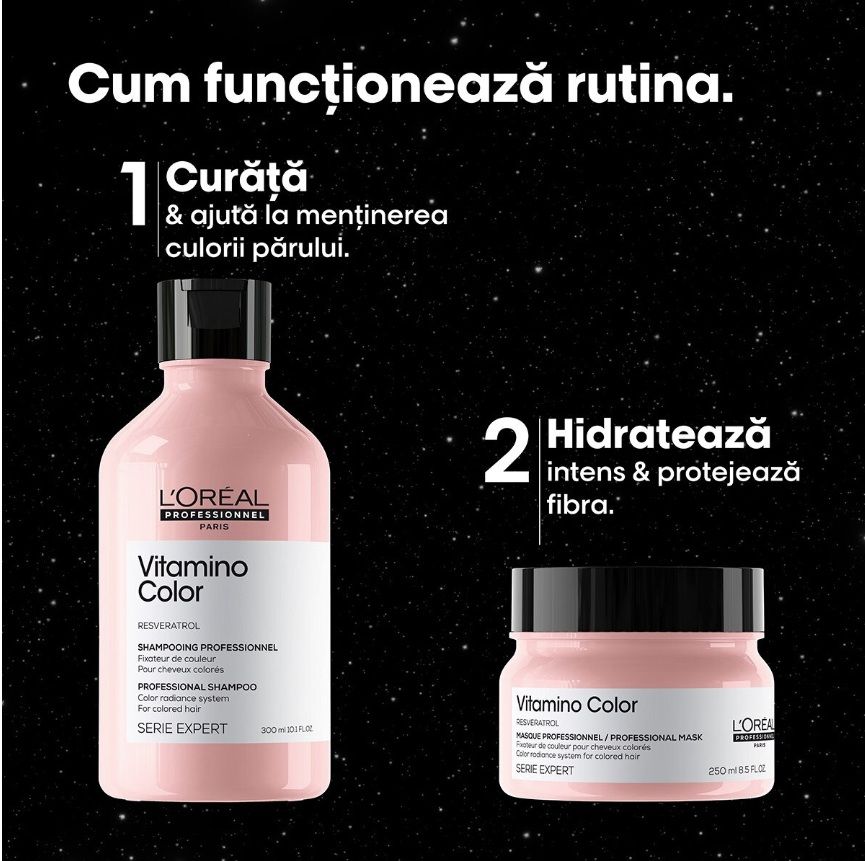 L’Oréal Professionnel Serie Expert Vitamino Color Set (Sampon 300ml + Masca Par 250ml)