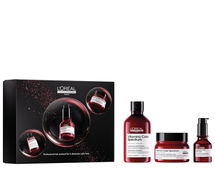 L’Oréal Professionnel Serie Expert Vitamino Color Spectrum Set (Sampon 300ml + Balsam 200ml +  Ser 50ml)