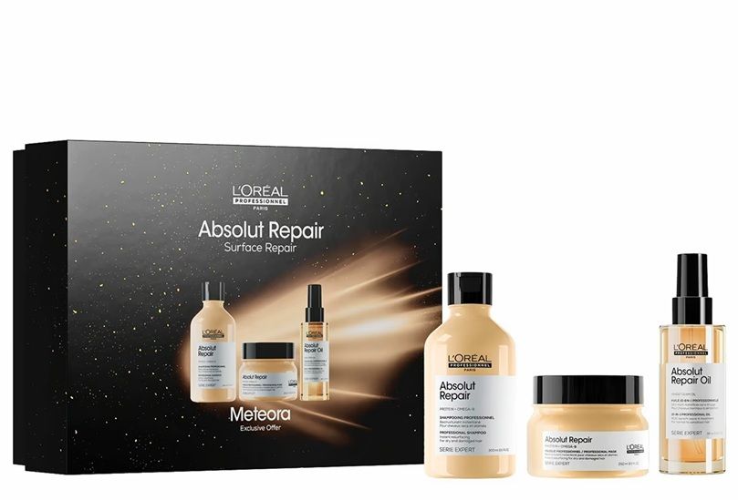 L’Oreal Professionnel Serie Expert Absolut Repair Set (Sampon 300ml + Masca 250ml + Ulei Leave-in 90ml)