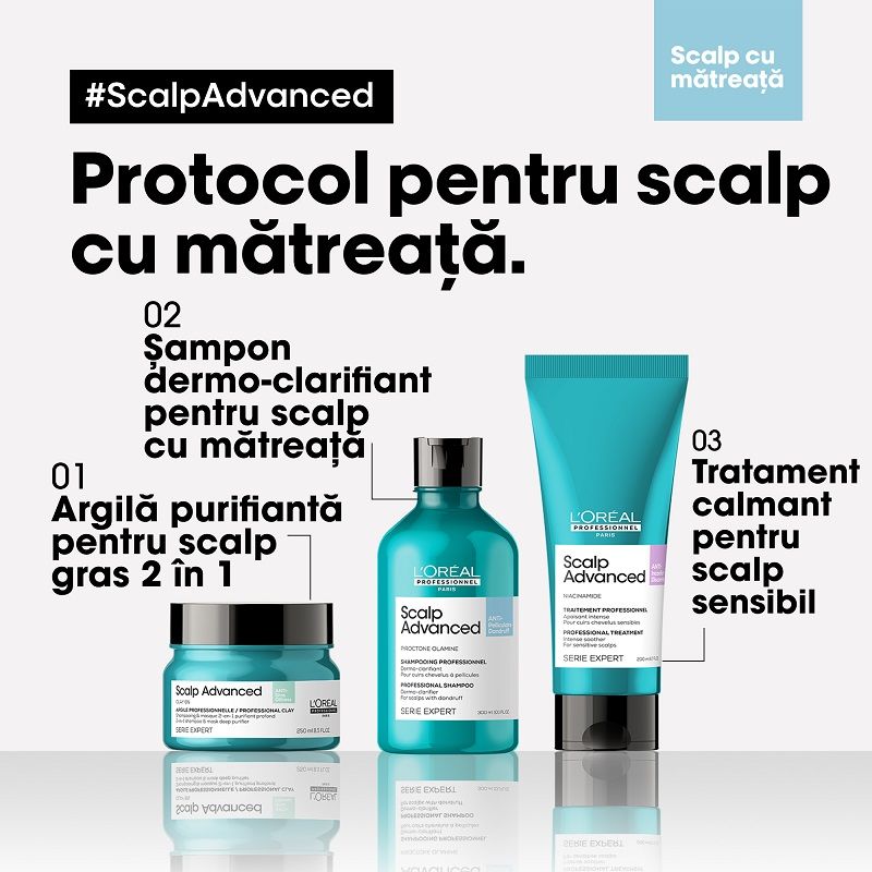 L'Oreal Professionnel Serie Expert Scalp Advanced rutina Scalp cu matreata