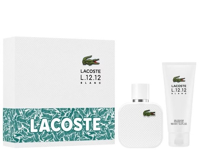 Lacoste L.12.12 Blanc Set (Apa de toaleta 50ml + Gel de dus 100ml)
