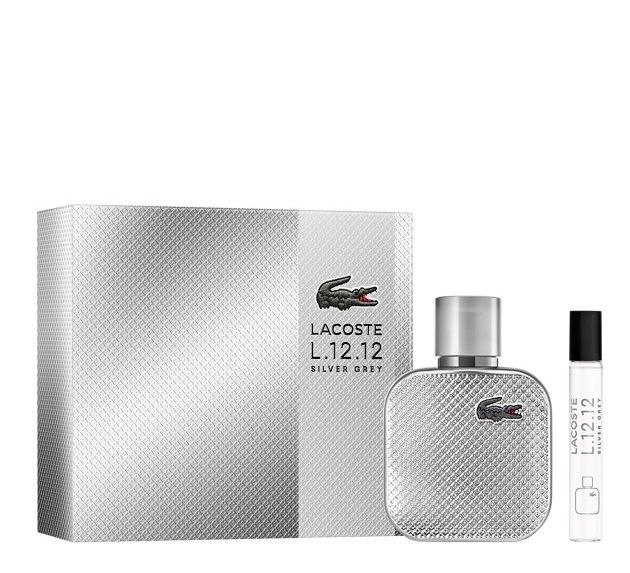 Lacoste L.12.12 Silver Grey Set (Apa de parfum 50ml + Apa de parfum 7.5ml)