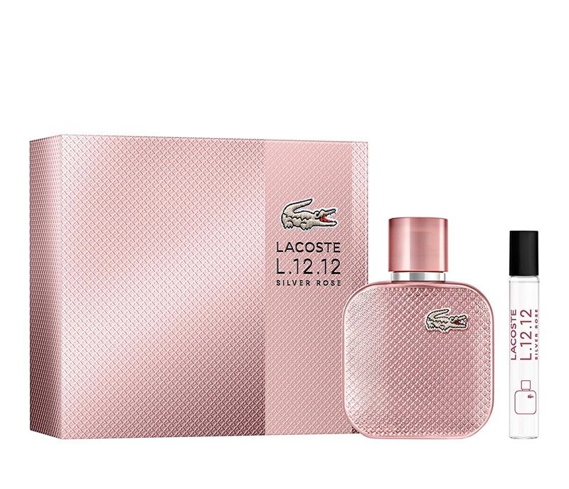Lacoste L.12.12 Silver Rose Set (Apa de parfum 50ml + Apa de parfum 7.5ml)