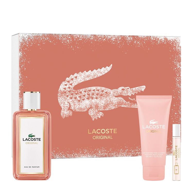 Lacoste Original Pour Femme Set (Apa de parfum 100ml + Apa de parfum 7.5ml + Lotiune de corp 100ml)