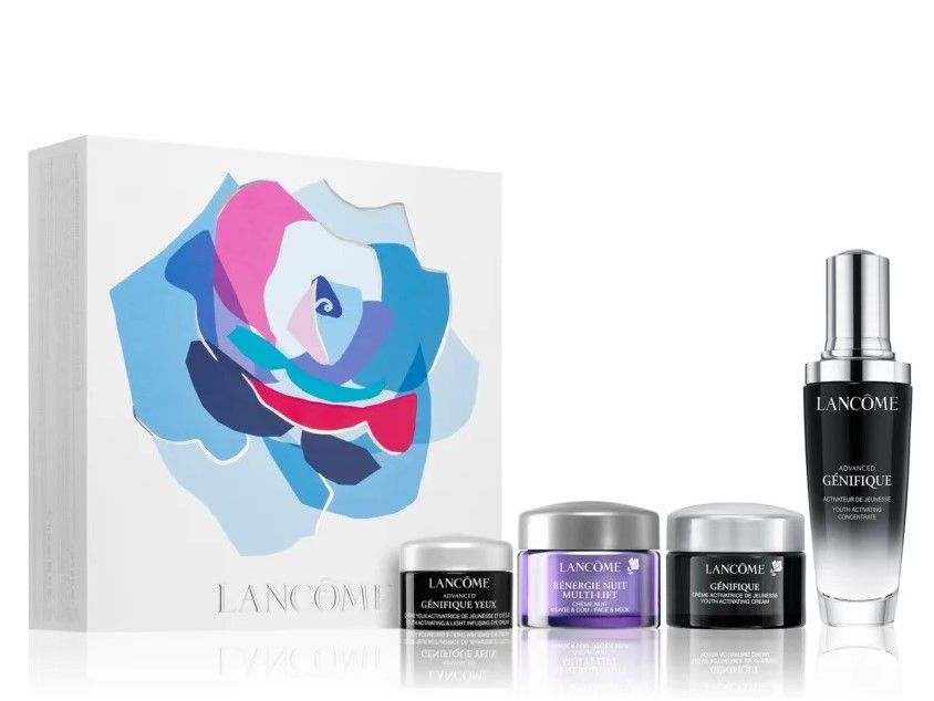 Lancome Genifique Set (Ser Advanced Genifique 50ml + Crema Zi Renergie Multi-Lift 15ml + Crema Noapte Renergie Multi-Lift 15ml + Crema Ochi 5ml)