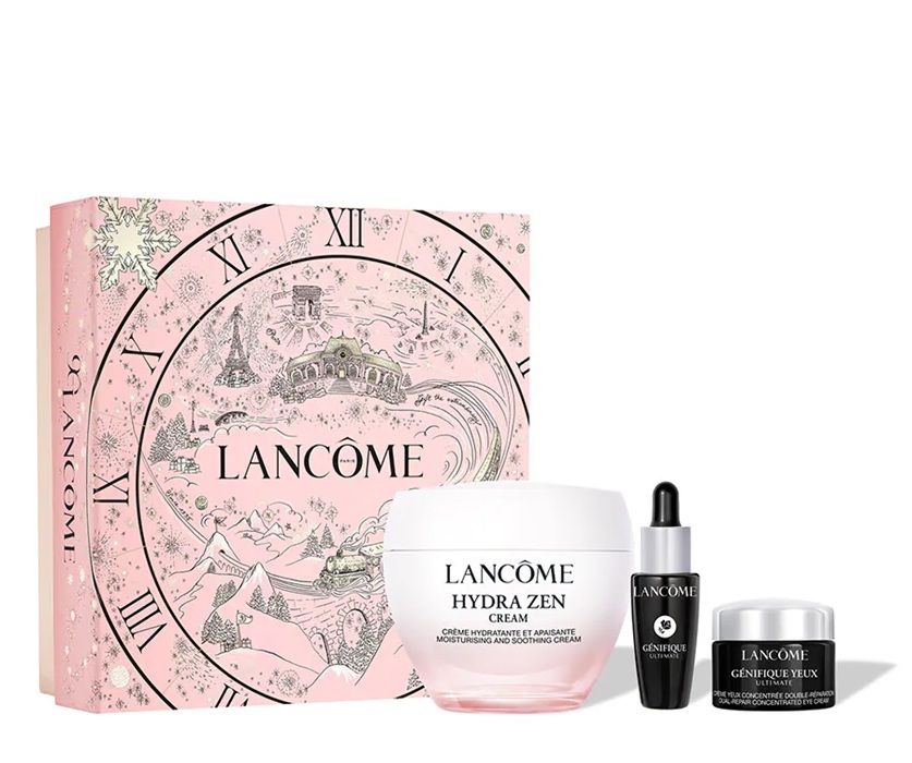 Lancome Hydra Zen Soothing Set (Crema de zi 50ml + Ser Genifique 10ml + Crema ochi Genifique 5ml)