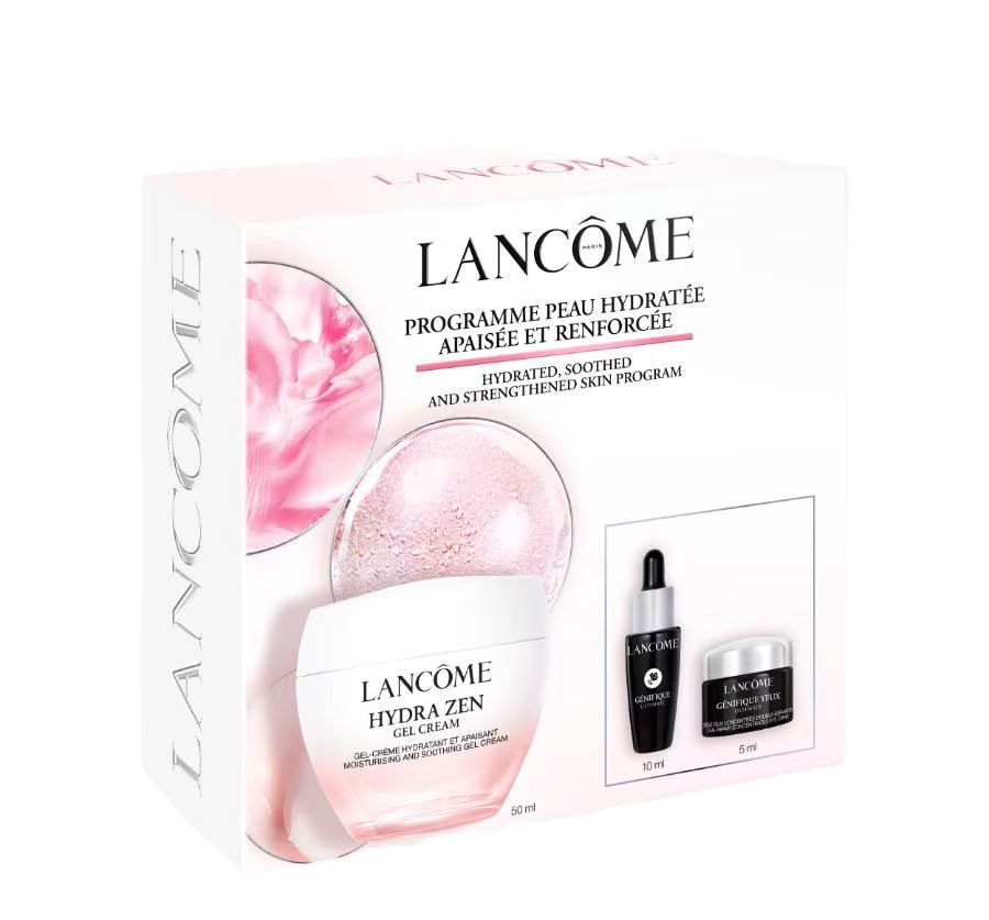 Lancome Hydra Zen Soothing Set (Crema de zi 50ml + Ser Genifique 10ml + Crema ochi Genifique 5ml)