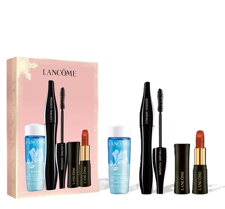 Lancome Hypnose Set (Mascara Hypnose 6.5ml + Demachiant Bifacil 30ml + Mini Ruj L'Absolu Cream 1.6g)