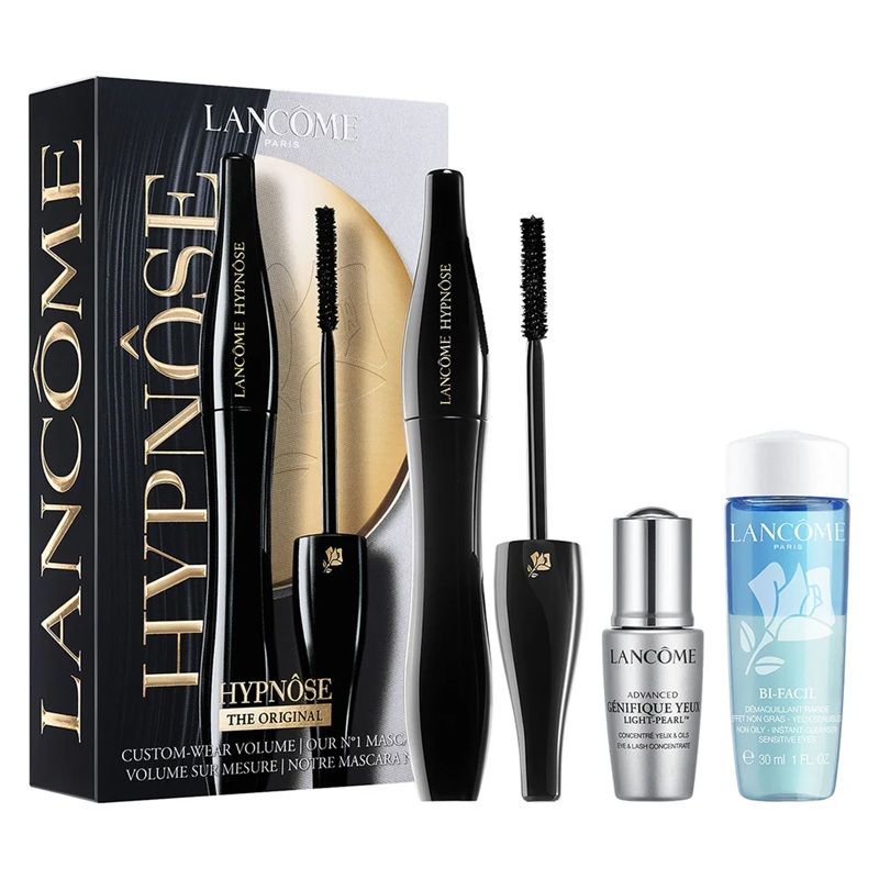Lancome Hypnose Set (Mascara Hypnose 6.5ml + Demachiant Bifacil 30ml + Ser Ochi Genifique Light-Pearl 5ml)